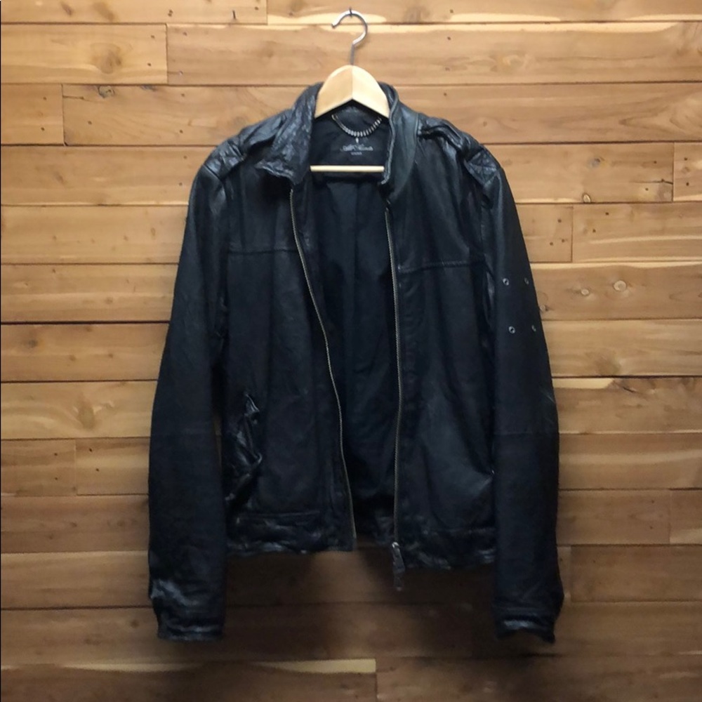 All Saints ‘Bullet Bomber’ leather jacket